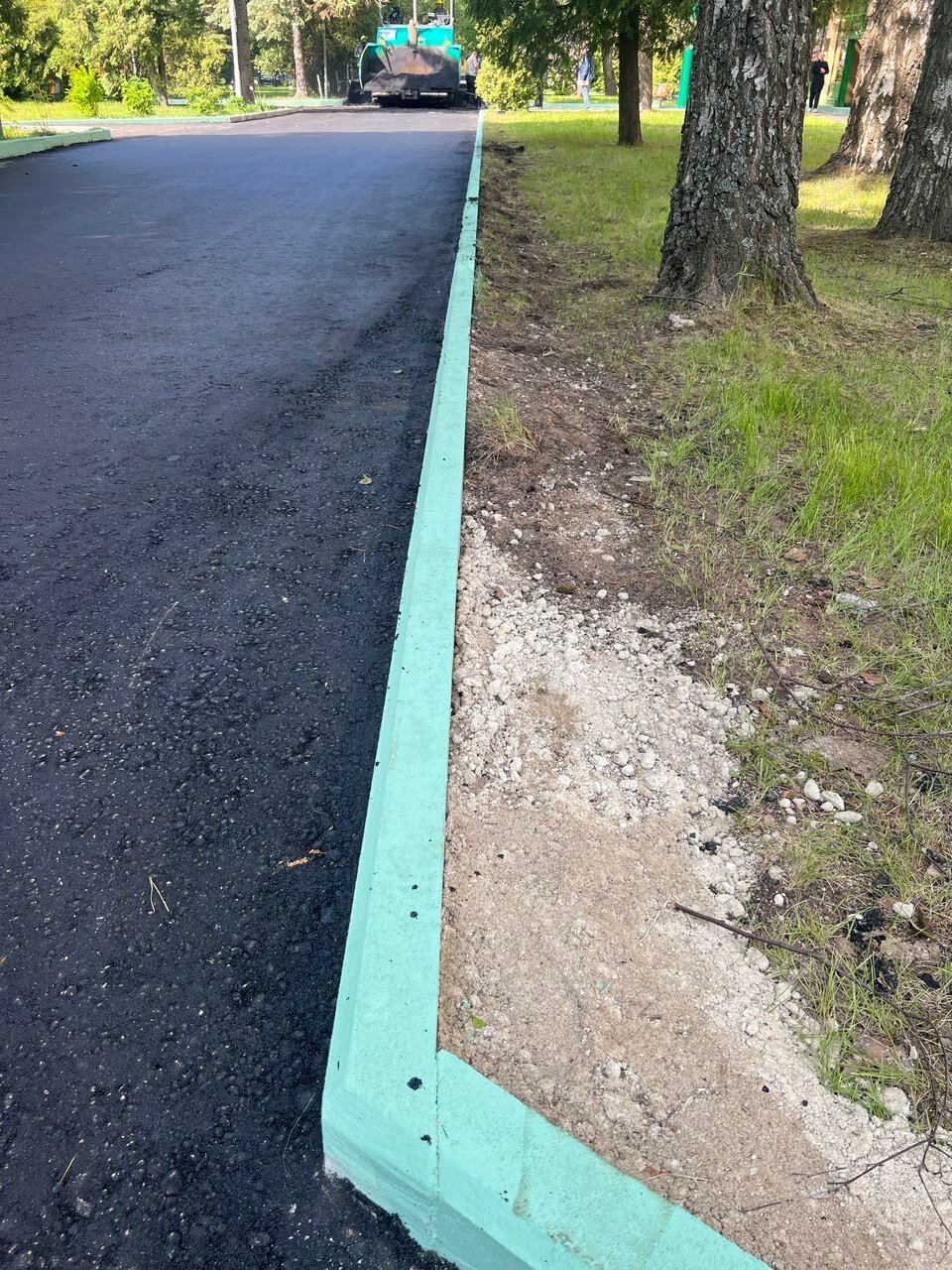 тротуар, улица, двор, дорога, бордюр