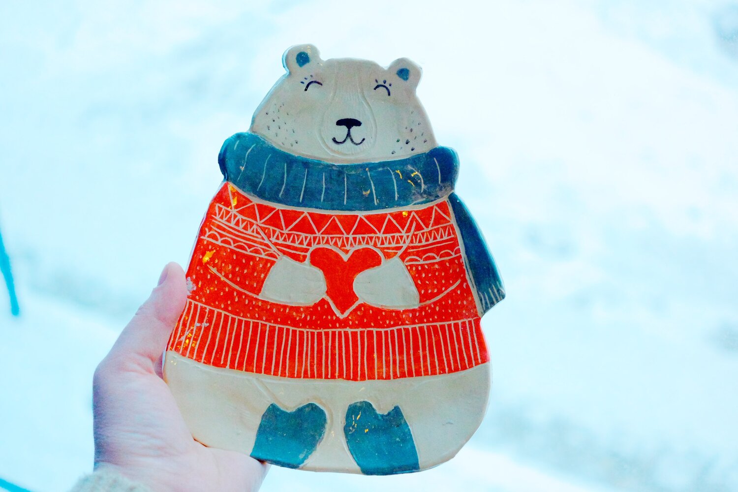 медведь в свитере, белый медведь, медведь полярный, полярный мишка, белый мишка
