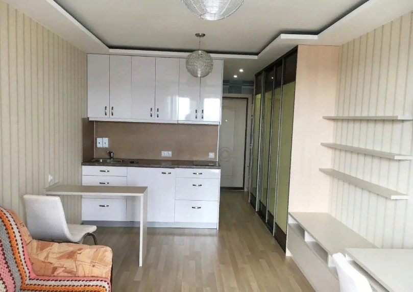 дизайн студии 23 кв м, дизайн студии, дизайн квартиры студии, студии, квартира