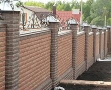 кирпичные колонны для забора, забор кирпич, кирпичный забор, заборы из кирпича для частного дома, красивый кирпичный забор