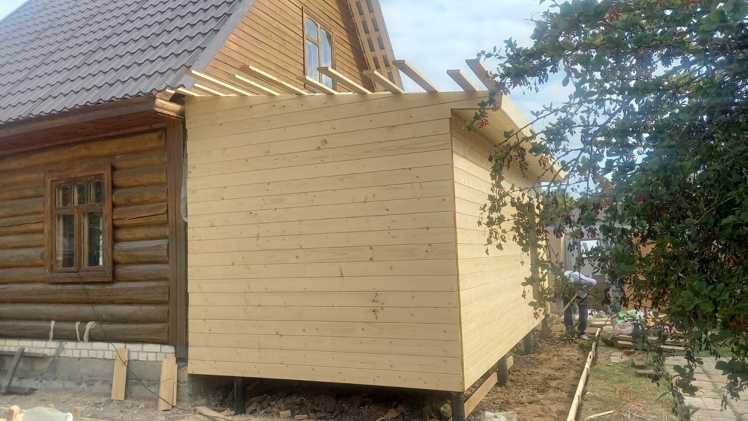 Строительство пристройки к дому