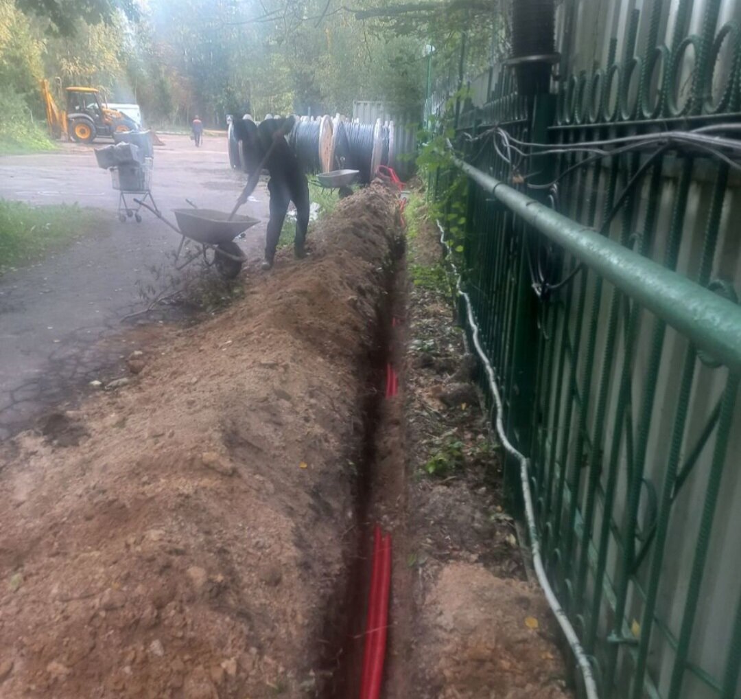 водопровод, водоснабжение, канава, теплосеть, большой пруд