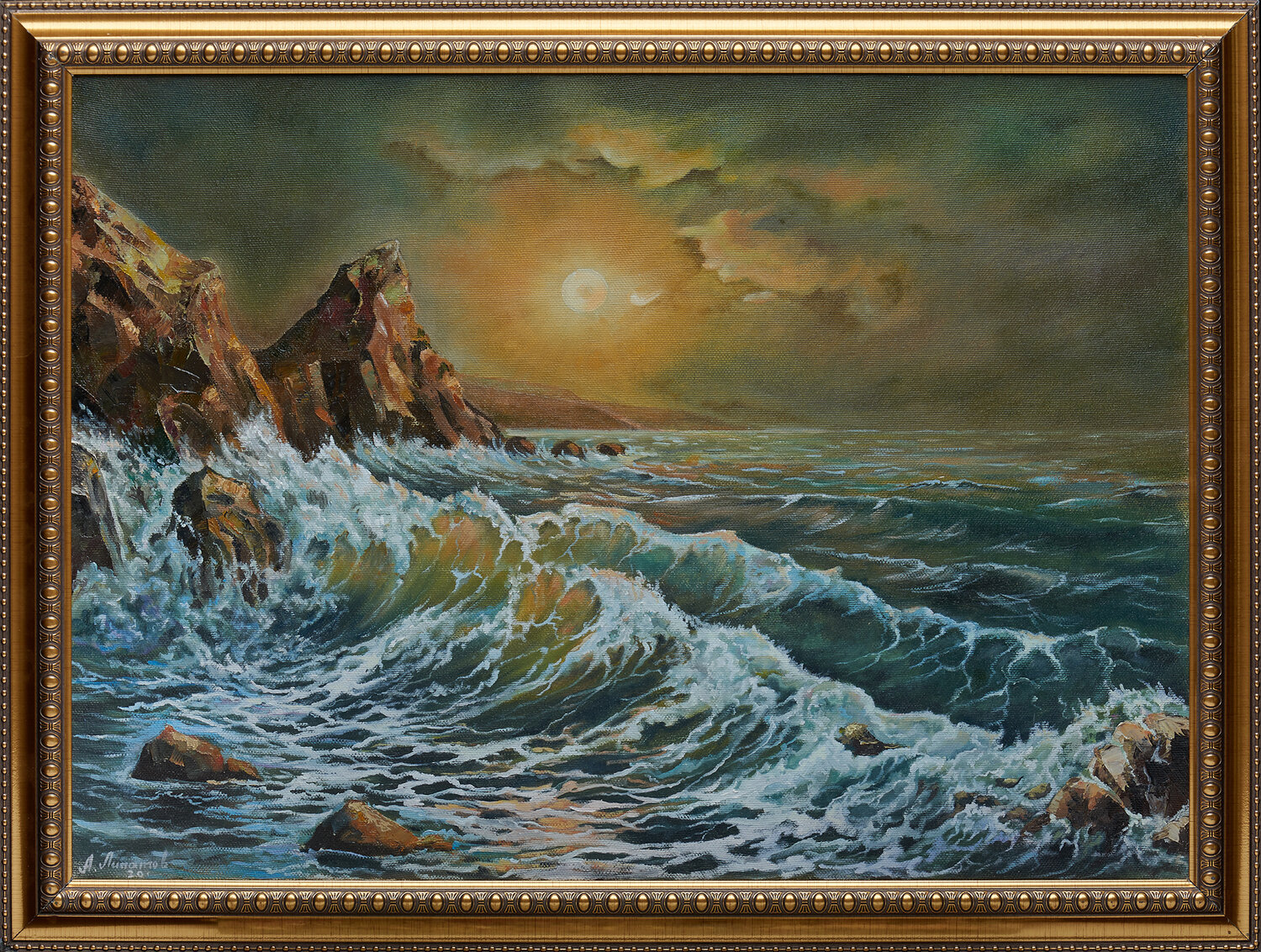 картина морской пейзаж, картина море маслом, картины море маслом на холсте, море картина, морской пейзаж маслом