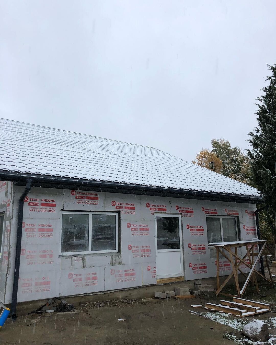 загородный дом, дачный домик, канадский дом, утеплитель для фасада под сайдинг