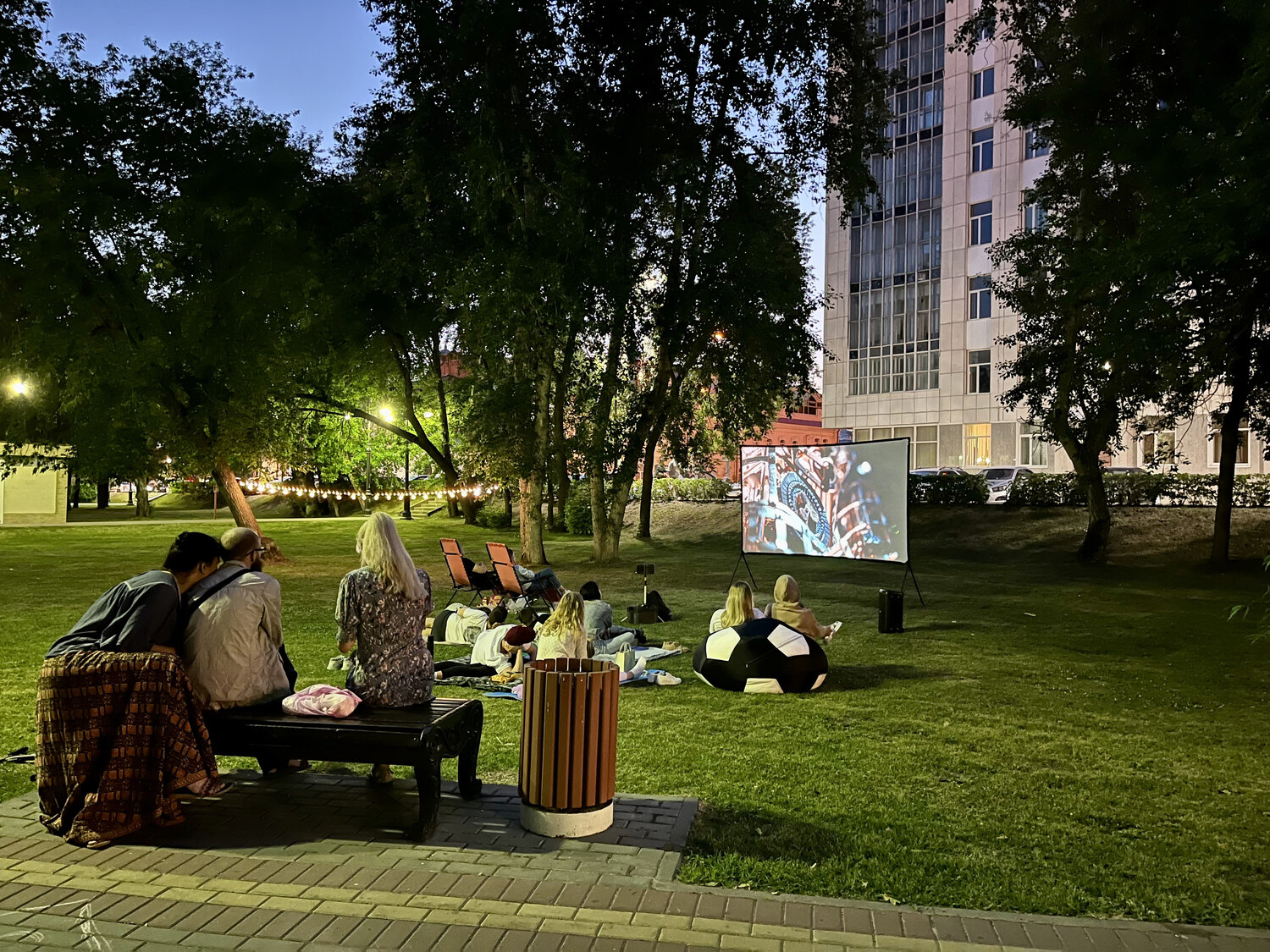 парк, в парке, двор, городской парк, лето в парке