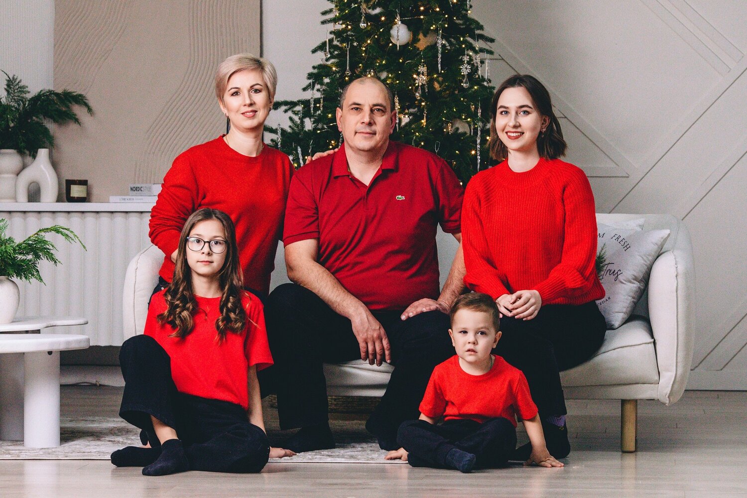 девушка, человек, фотосессия семейная новогодняя, семейный, новогодняя фотосессия семейная дома