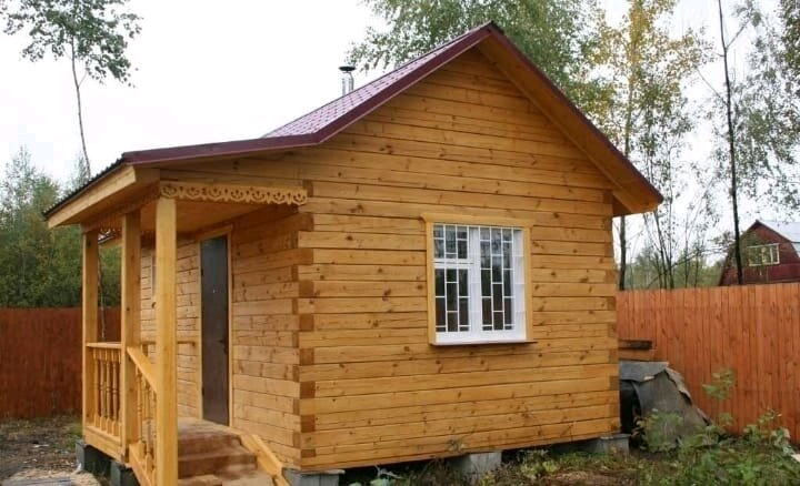 баня из бруса, баня из бруса 6 х 4, мини баня для дачи, дачный домик 6х4, баня под ключ