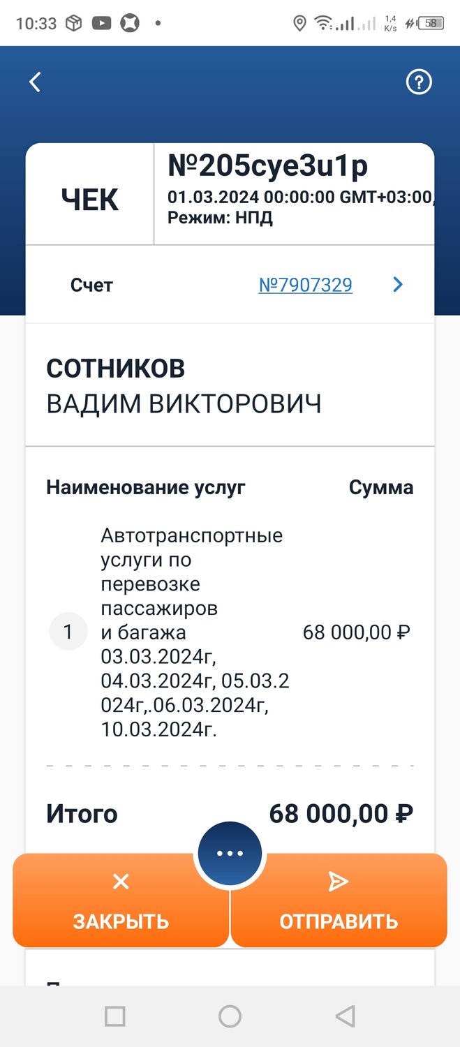 экран телефона, что такое чек, чек самозанятого, лицевой счет