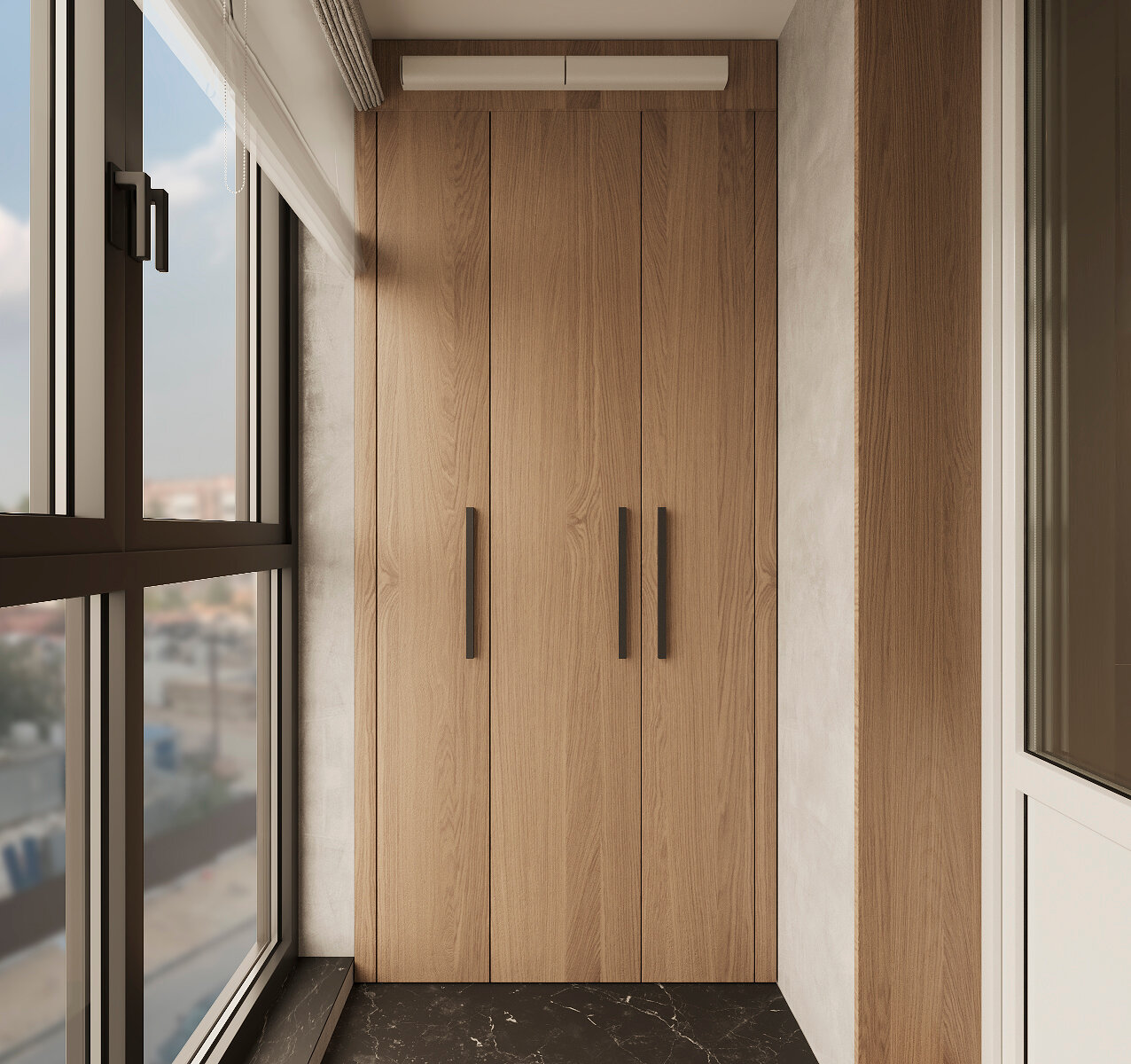 шкаф современный дизайн, дизайн балкона, дизайн интерьера, интерьеры квартир, шкаф на балкон