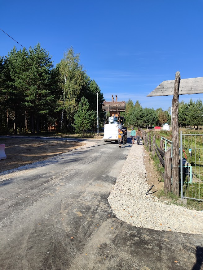 дорога, участок, здание, дорога в деревне, дороги