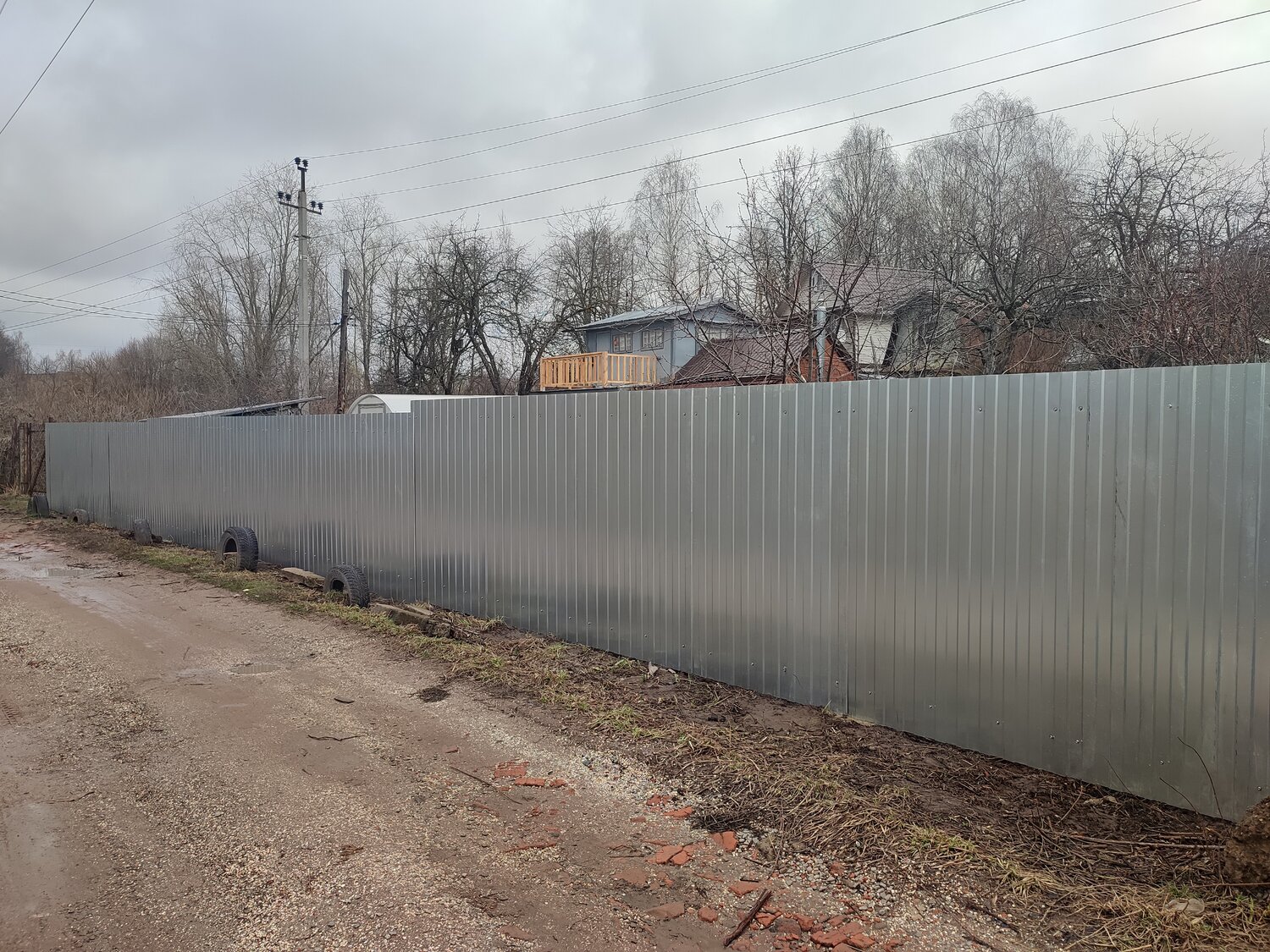 оцинкованный забор из профнастила, профнастил забор, оцинкованный забор, профлист забор, забор из оцинкованного профлиста