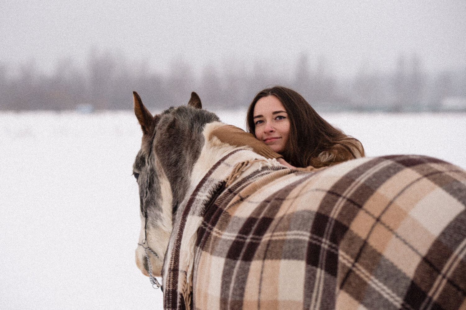 фотосессия с лошадьми зимой, девушка, прогулка на лошадях, фотосессия с лошадьми образы зимой, анастасия логинова казань