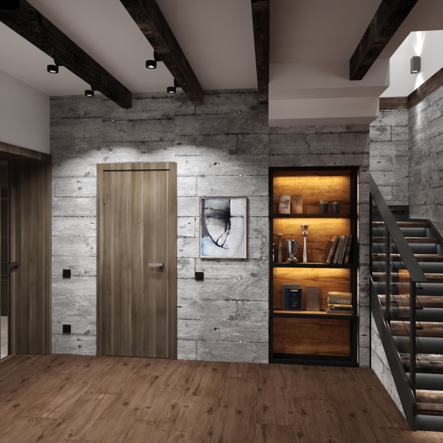 интерьер прихожей в стиле лофт, прихожая лофт софия честерфилд, дизайн коридора в стиле лофт, интерьер прихожей лофт, прихожая в стиле лофт