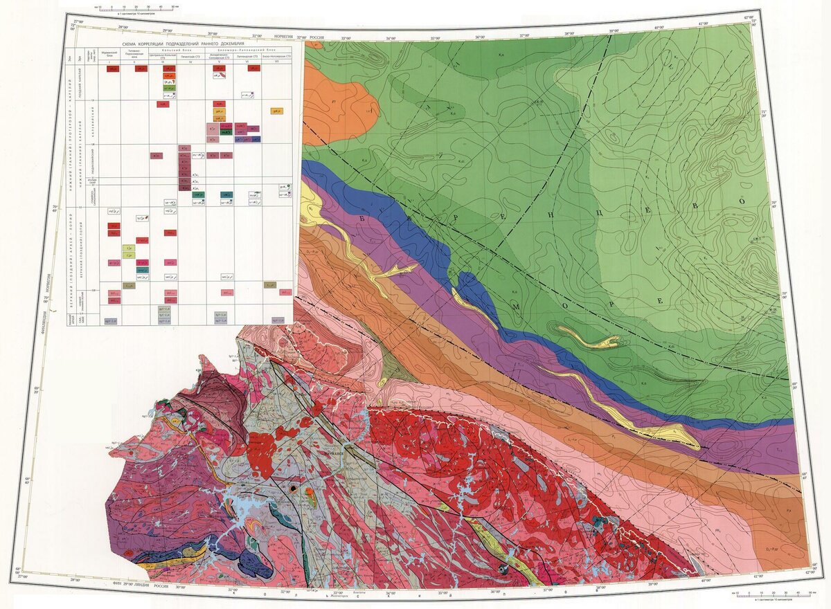 Где залегает складчатый фундамент балтийский щит