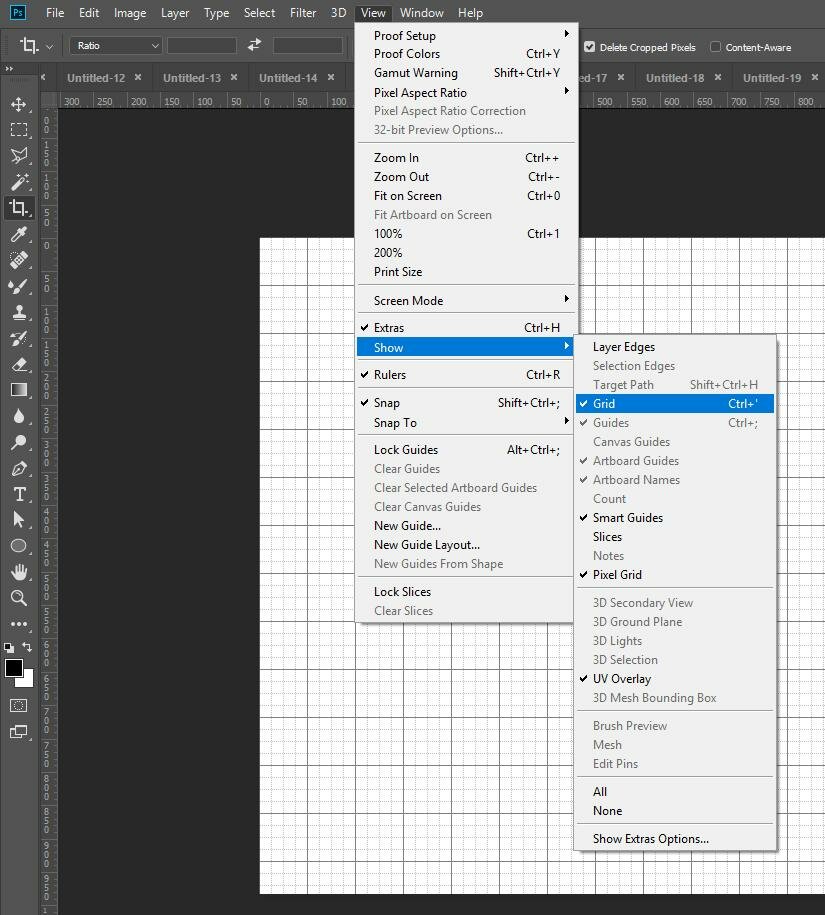 Как в фотошопе убрать сетку с изображения