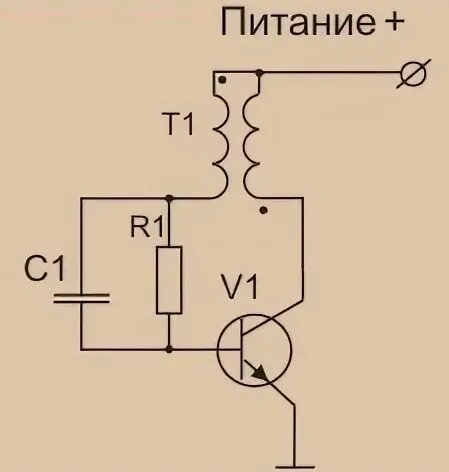 Блокинг генератор на одном транзисторе схема