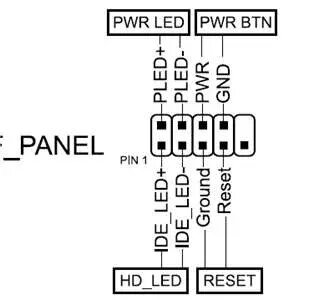 Схема подключения f panel на материнскую плату