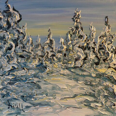The Winter's Tale 2014, canvas, oil, 40х40 cm. Kirill Sukhanov. .JPG