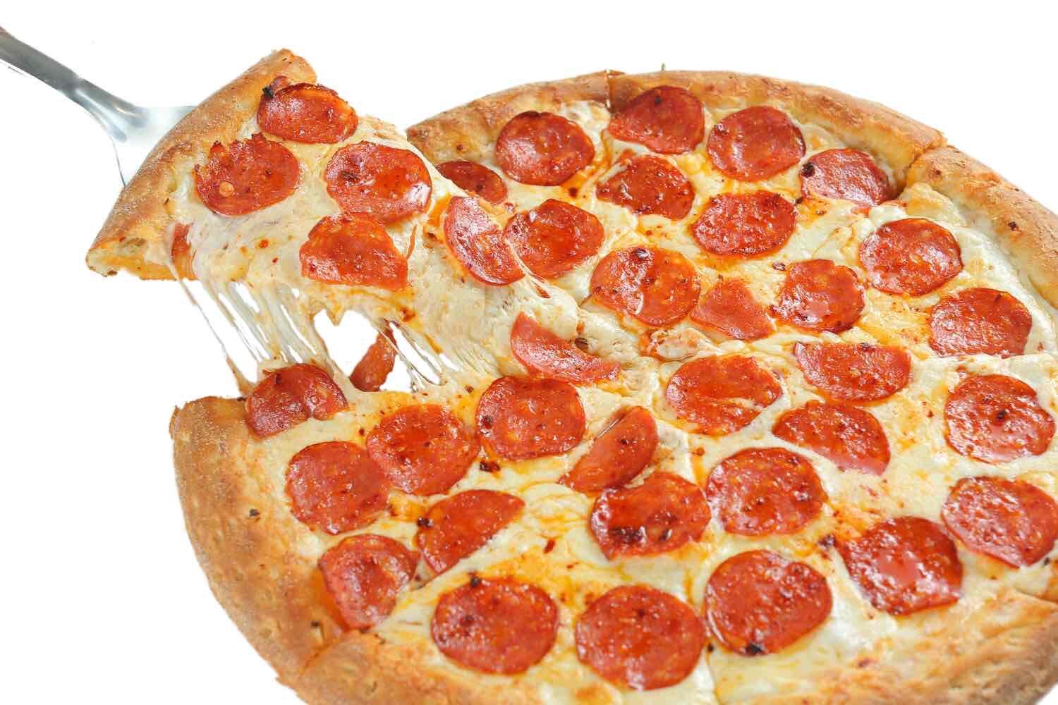 фото пицца на белом фоне пепперони фото 24
