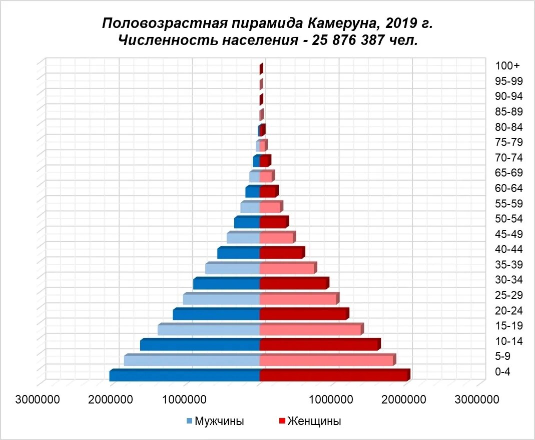 Типы возрастной структуры населения примеры стран