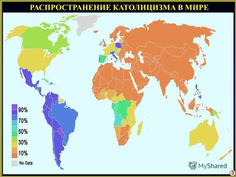 Карта православных стран