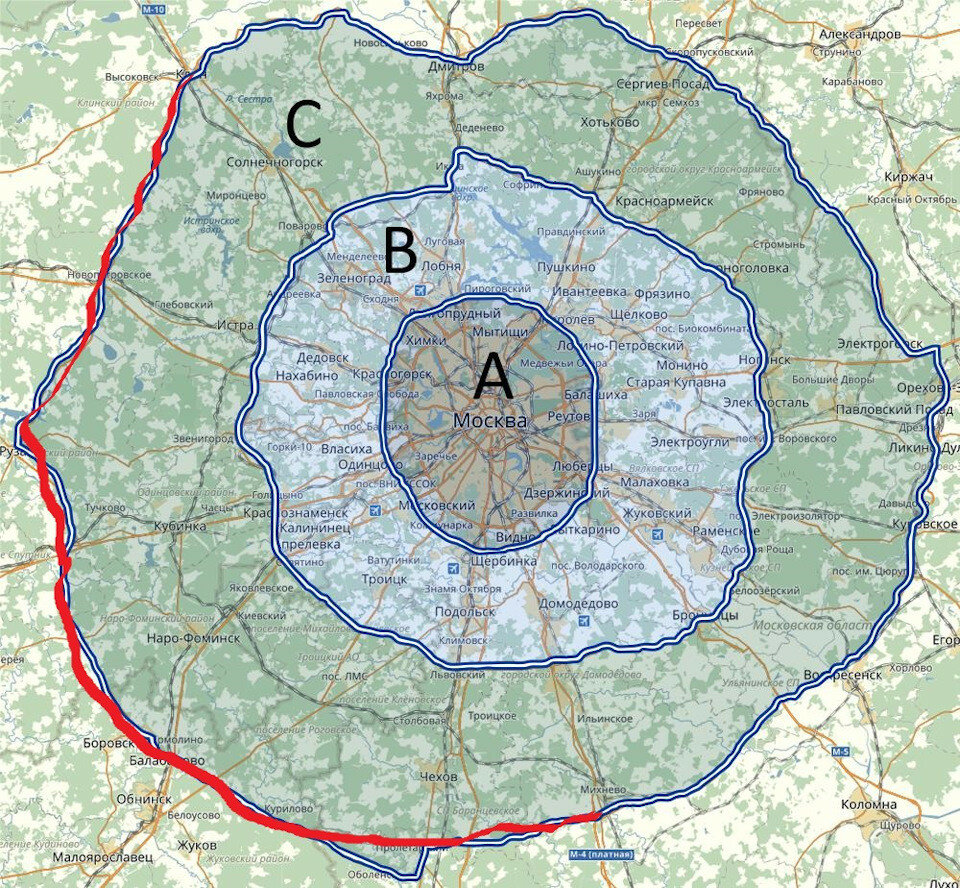 Ядерный щит москвы карта