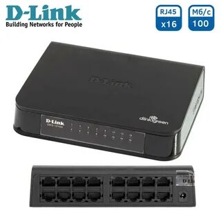 Коммутатор D-Link DES-1016A/E1B 16x100Mb неуправляемый.