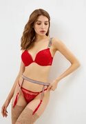 Пояс для чулок Victoria's Secret, цвет: красный, RTLABR287502 - купить в интернет-магазине Lamoda