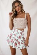 Shop the Lolita Frill Embellished Crop Top Nude Selfie Leslie