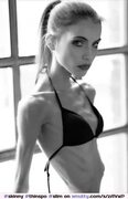 #skinny #thinspo #slim #thinwaist #slimwaist #rolemodel #goodgirl #knowsherplace #ribcage #ribs #lingerie smutty.com