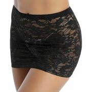 Women's Lace Miniskirt See Through Sexy Micro Skirts Night Club Underwear Dress eBay