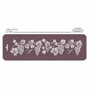 Border Grape, Stencil Mask Reusable Plastic Sheet, Template, Stencil for Arts Crafts & DIY Stencils, Diy crafts, Plastic sheets