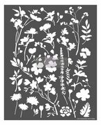 To Be Discontinued Modern Flora 3D Redesign Stencil - Etsy Stencils wall, Large stencils, Floral stencil