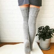 Stocking Wool Knit UK Long Socks Warm Thigh-Highs Women Knee Socks Winter Women xn----7sbalej6byahd1ai.xn--p1ai