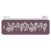 Border Grape Stencil Mask Reusable Plastic Sheet Template Etsy