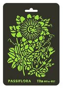 Трафарет цветок Страстоцвет для рисования интернет магазин Арт Декупаж