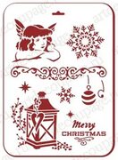 Трафареты новогодние для декора Свет Рождества Трафарет-Дизайн, купить магазин Арт Декупаж Москва