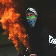 Крутые маски Хэллоуина LED Хакер Маска - V для Вендетты Маска Анонимный Гай Фокс 728488557075 eBay