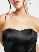 Something New satin corset top in black 2XL V70194834 купить от 3231 рублей в интернет-магазине дискаунтере BJJD Outlet Europe