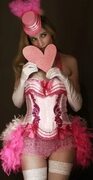 PINK LADY Burlesque Costume Moulin Can Can Showgirl Feathers Etsy