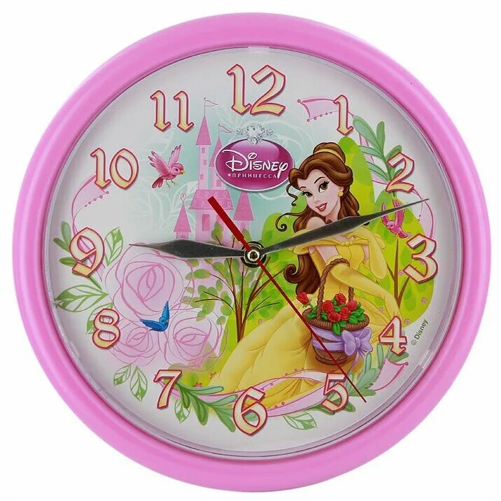Час диснея. Часы Скарлетт принцессы настенные. Часы настенные для девочки. Часы принцессы Дисней настенные. Настенные часы, розовый.