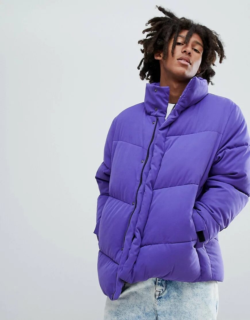 Мужская фиолетовая куртка. Оверсайз Puffer Jacket. Куртка Puffer Jacket фиолетовая. Puffer куртка мужская оверсайз. Куртка Асос оверсайз.