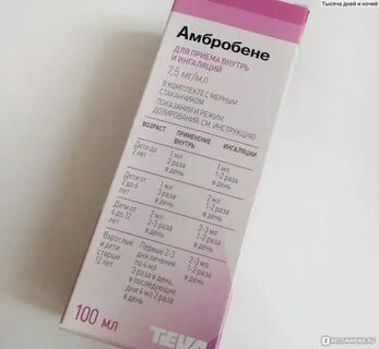 Амбробене с физраствором дозировка