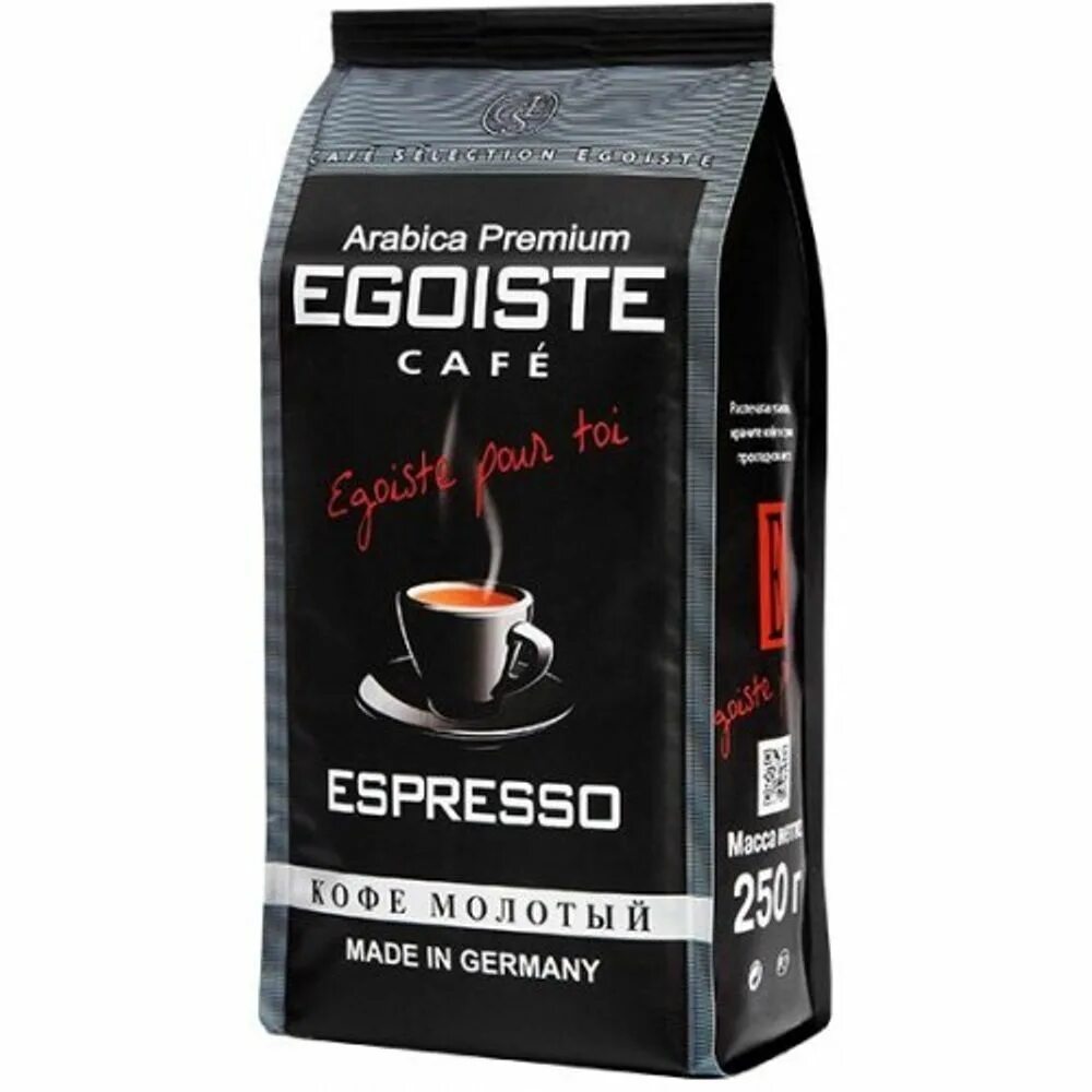 Кофе Egoiste Espresso молотый 250г. Кофе в зернах Egoiste Espresso 250г. Кофе эгоист Нуар молотый 250 гр. Эгоист эспрессо молотый 250г. Кофе эгоист купить москва
