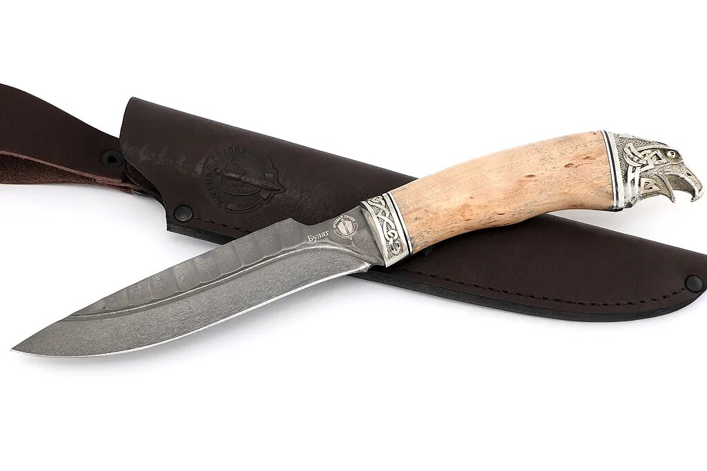 Нож Сайга сталь х12мф. Кахетинский нож охотничий.