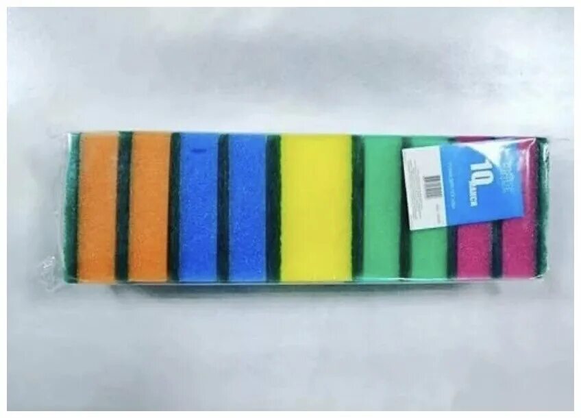 ). губка бытовая поролоновая "супер" 5шт юхо32967. губка 10. губка 10. губка д/посуды 10шт insula макси.