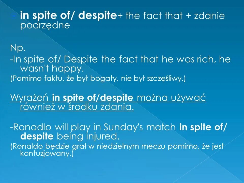 Despite the fact that. In spite of the fact that. Предложения с in spite of fact. Despite in spite of the fact разница.