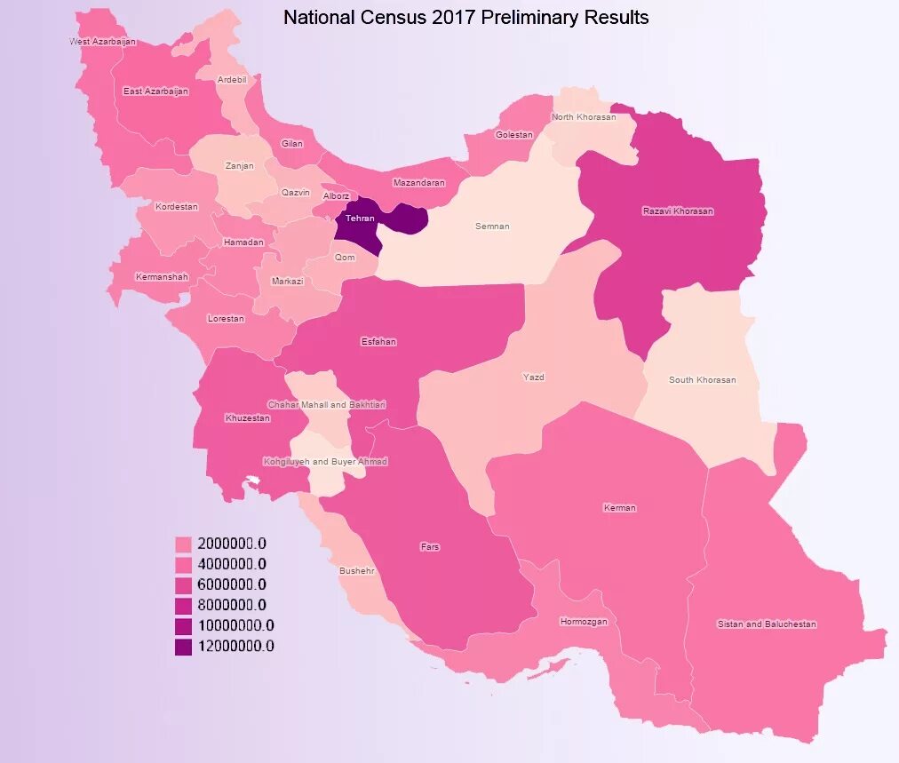 Карта плотности населения Ирана. Население Ирана карта. Перепись населения Ирана. Население Ирана по регионам. Сколько населения в иране