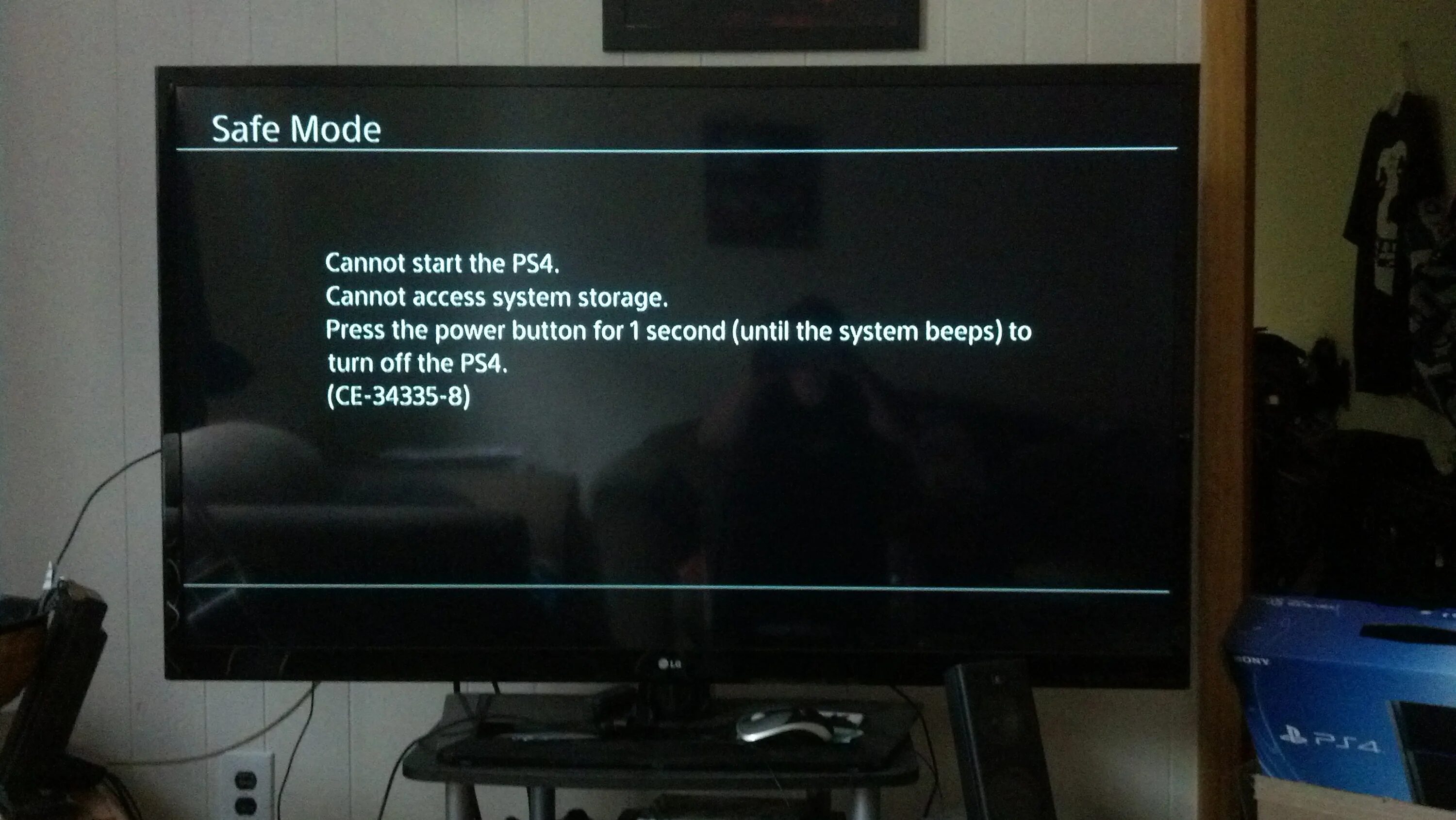 Ps4 не запускает систему. Ce-34335-8 на ps4. Ce-34335-8 ошибка ps4. Безопасный режим PLAYSTATION 4. Сони плейстейшен 4 ошибка ce-34335-8.