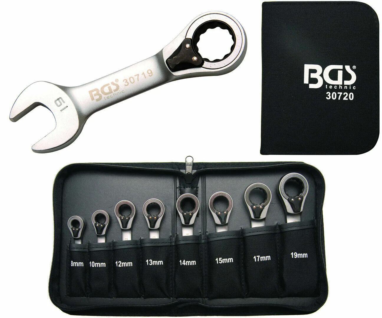 Набор ключей накидных с трещоткой, 8-19 мм, 3шт BGS. Рожковый ключ с трещоткой на 19. Magnusson ключ с трещоткой 19. Ключ 24мм с трещоткой укороченный. Ключ с трещоткой на 10